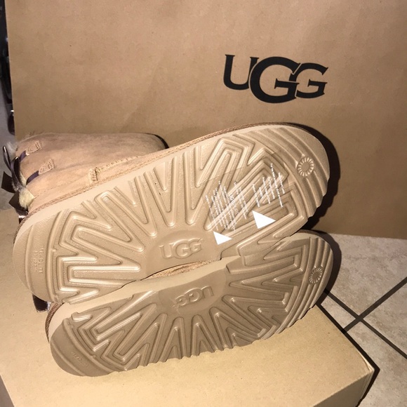 Kids UGG BAILEY BOW II CHESTNUT - Picture 7 of 14